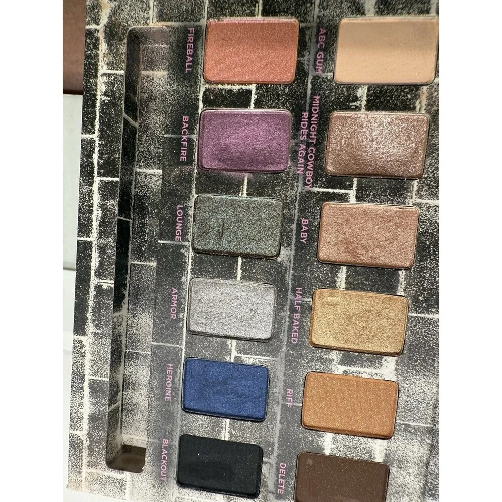 Urban‎ Decay Eyeshadow Palette Nocturnal Shadow Box & 7 Brushes Blue Read Descrp